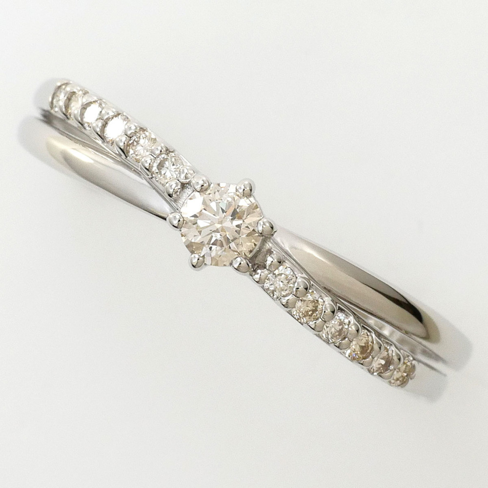 VINTAGE Silver Diamond Ring